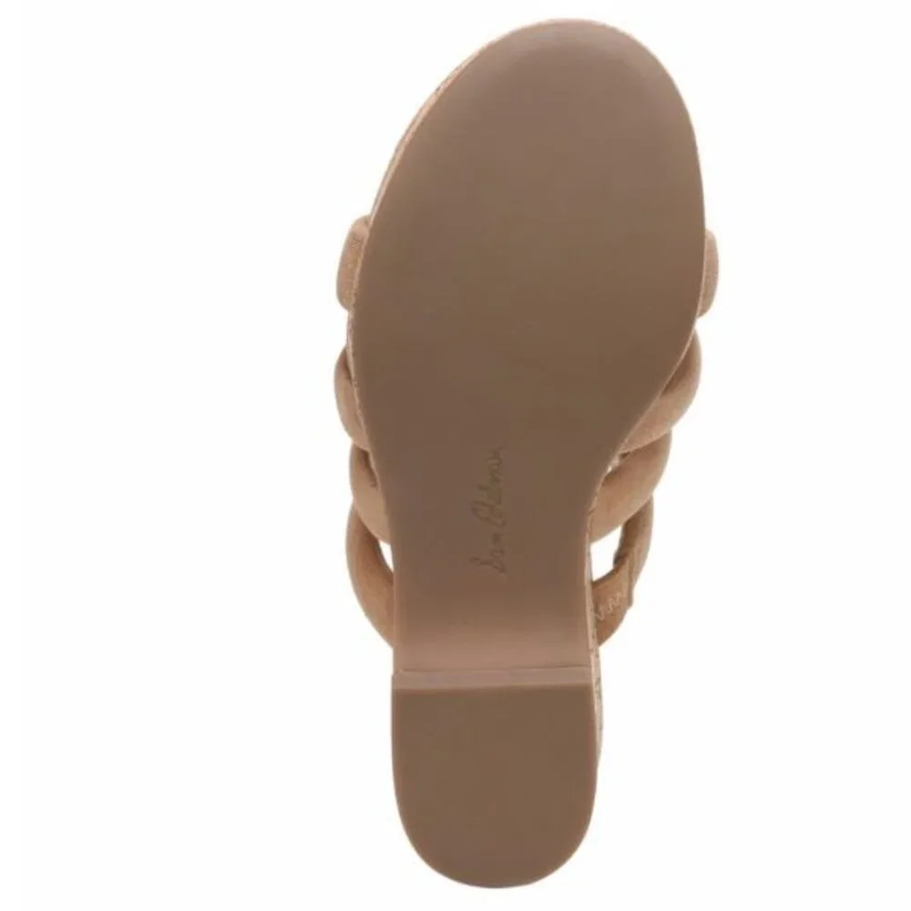 NWT Sam Edelman Women's Yuki Platform Wedge Sandal Golden Caramel - Picture 6 of 15